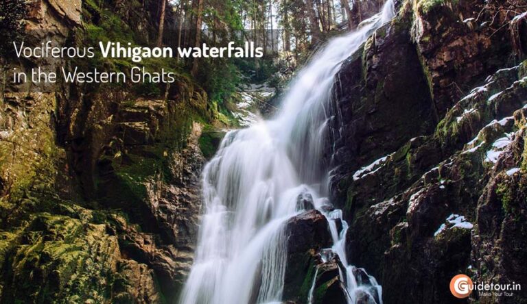 Vociferous Vihigaon waterfalls in the Western Ghats