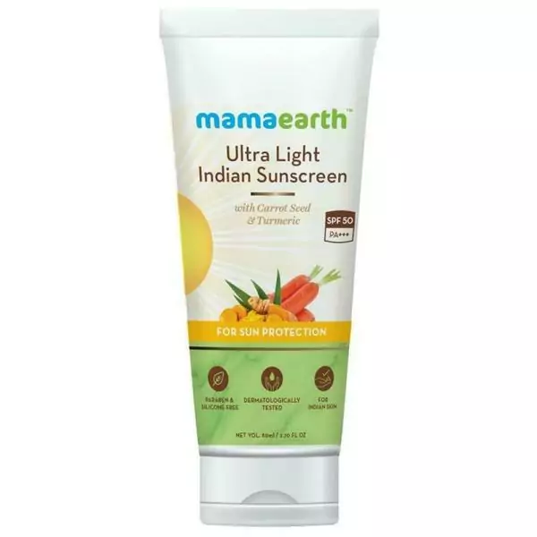 Mamaearth Ultra Light Indian Sunscreen SPF 50 PA+++