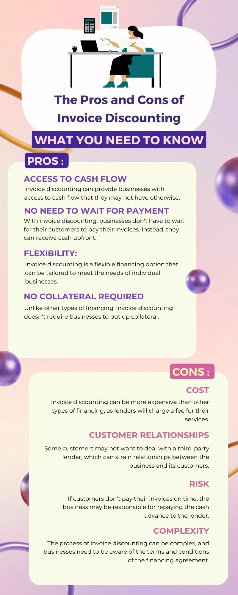 Pros and Cons of Invoice Discounting