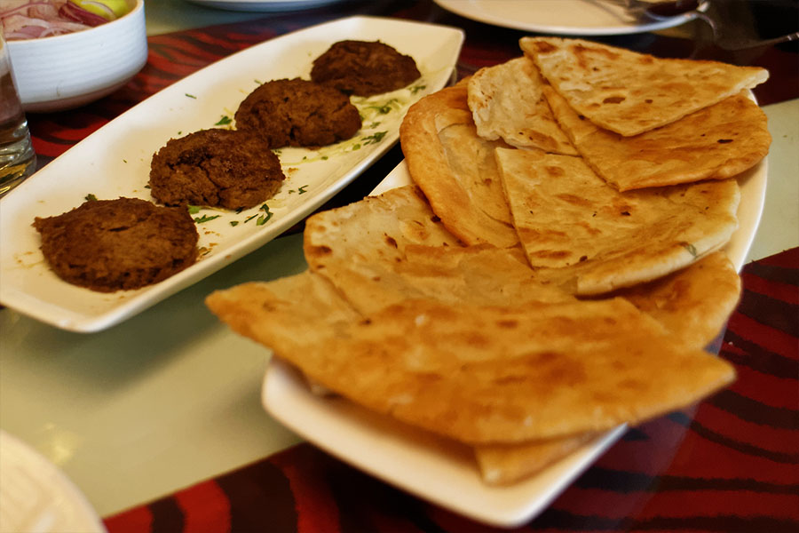 Kebab Paratha - Street Food in Lucknow