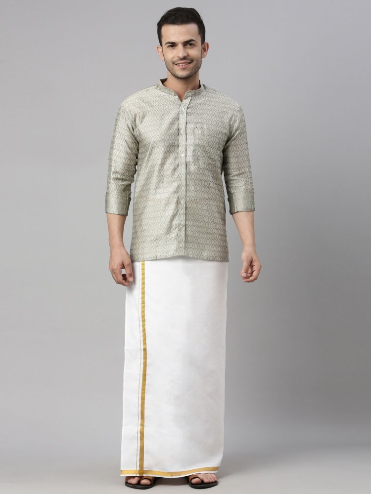 Mundu and Shirt - Traditional Dress of Kerala