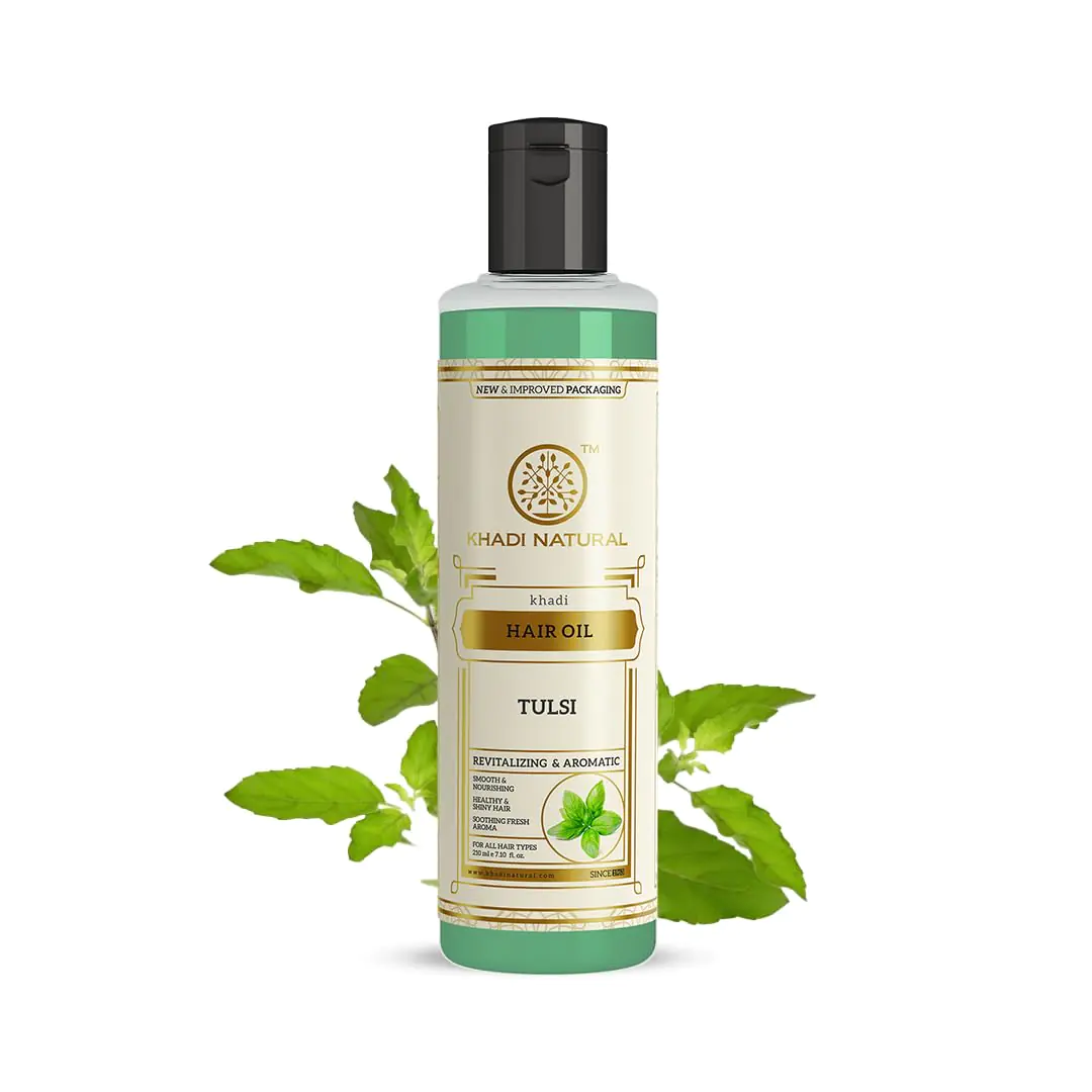 Khadi Natural Tulsi Herbal Hair Oil